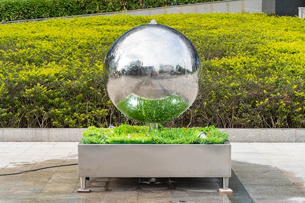 Sphere Fountain Sculpture For Outdoor Landscape